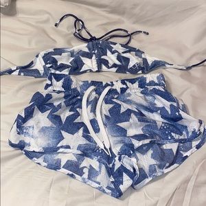 NWOT- never worn! OP two piece bathing suit.
